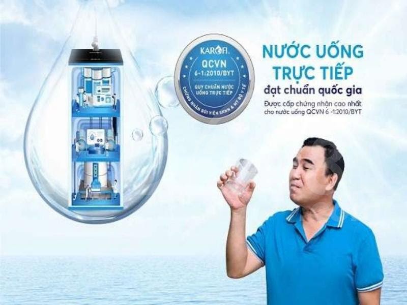 Máy đảm bảo nguồn nước tinh khiết cho mọi người sử dụng