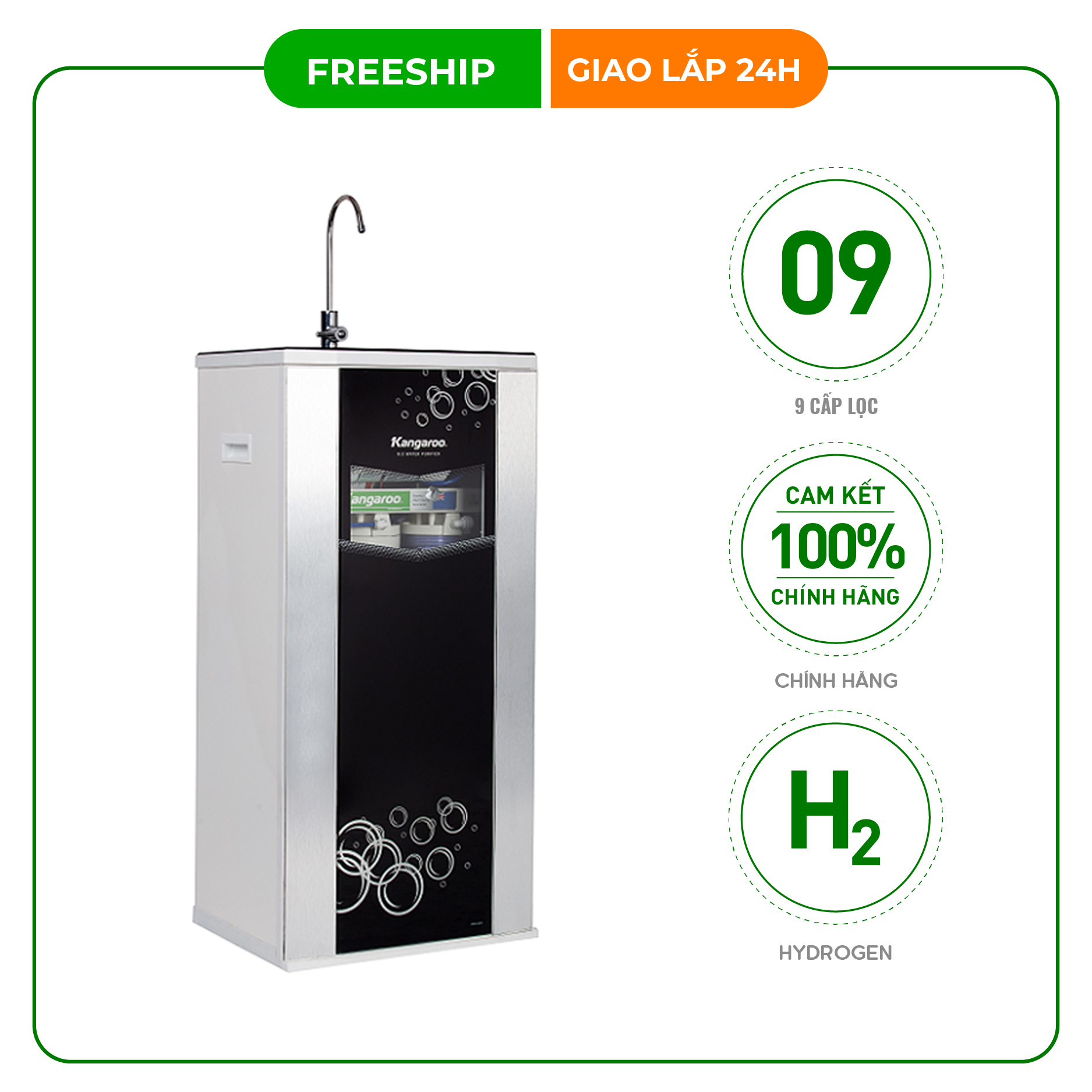 Máy lọc nước RO  Hydrogen  KG100HA  VTU