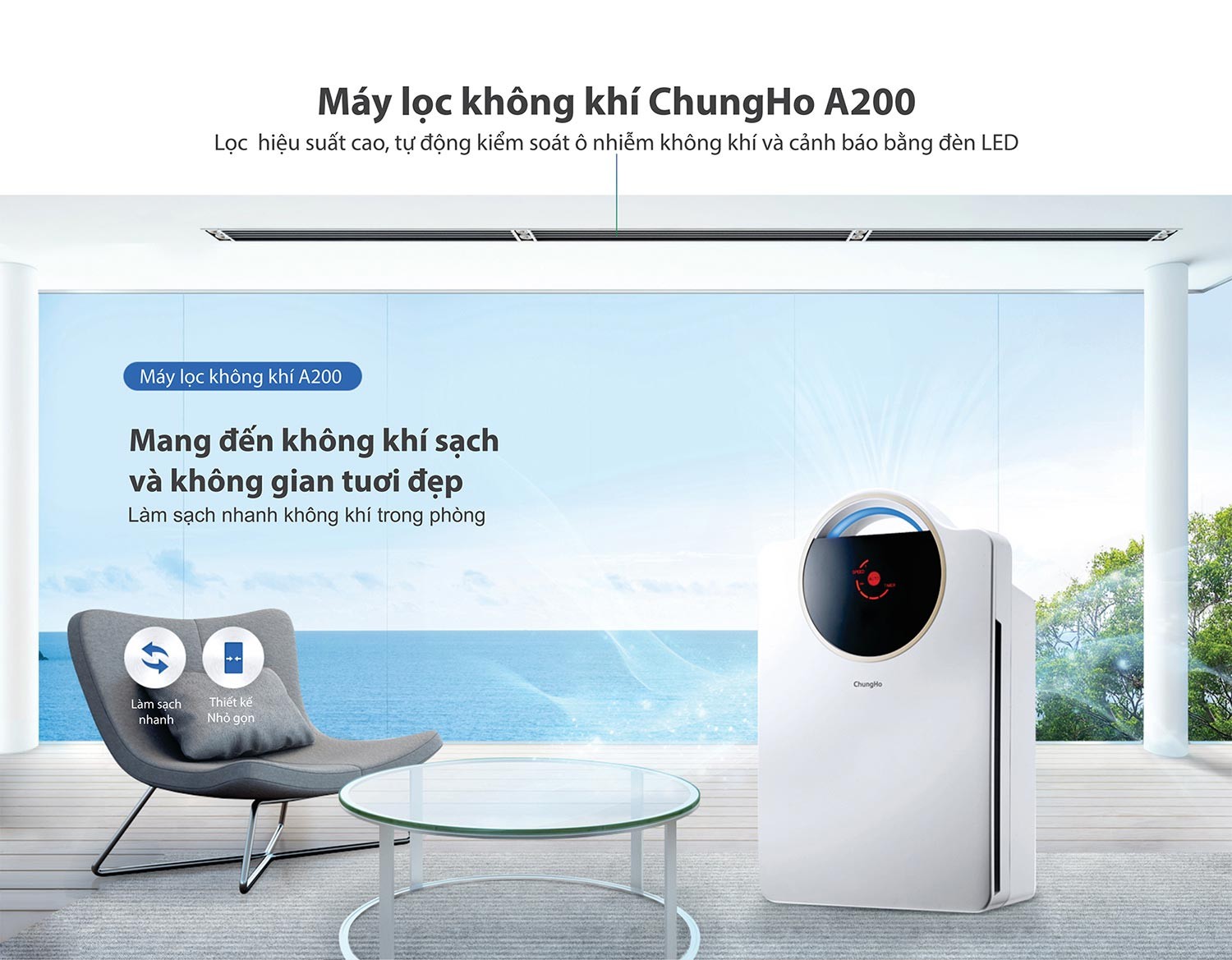 Máy Lọc Không Khí ChungHo Iguassu A200