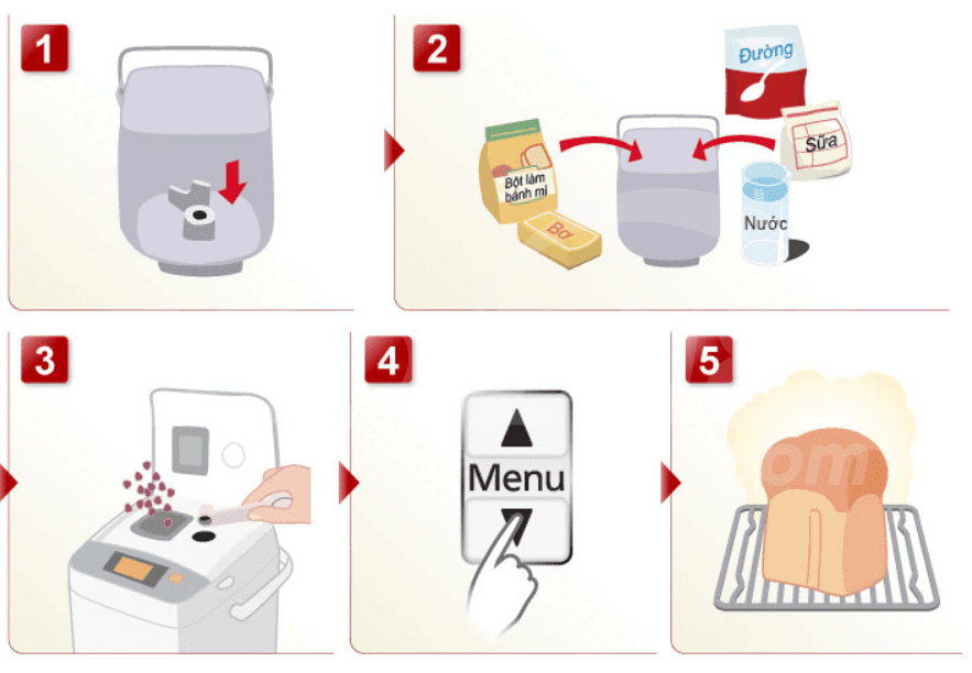 Máy có sách hướng dẫn sử dụng nên các chị em không mất quá nhiều thời gian tìm hiểu