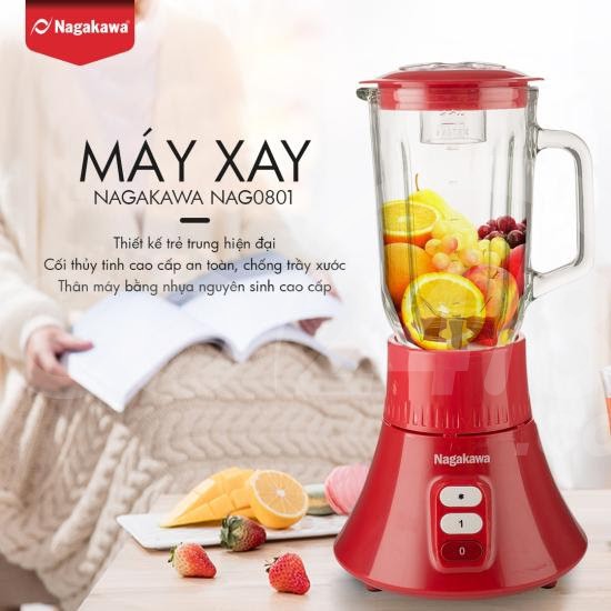 Máy xay Nagakawa NAG0812 là máy xay cầm tay đa năng